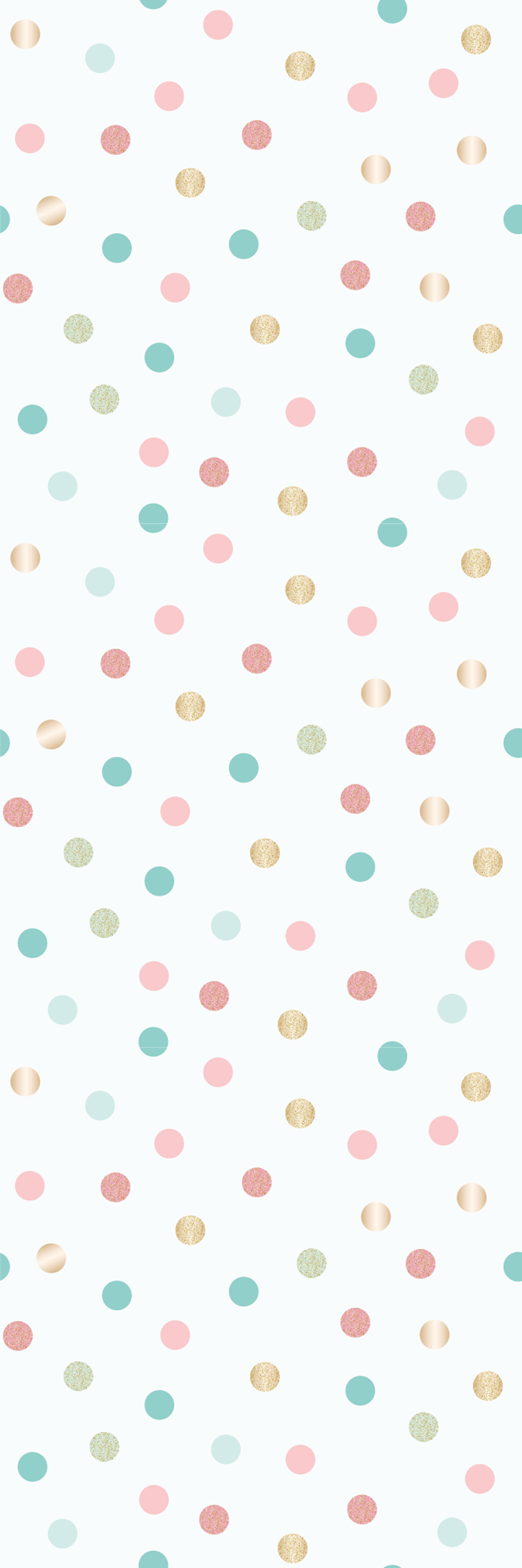 Bedroom vinyl rug with glitter confetti dots - TenStickers