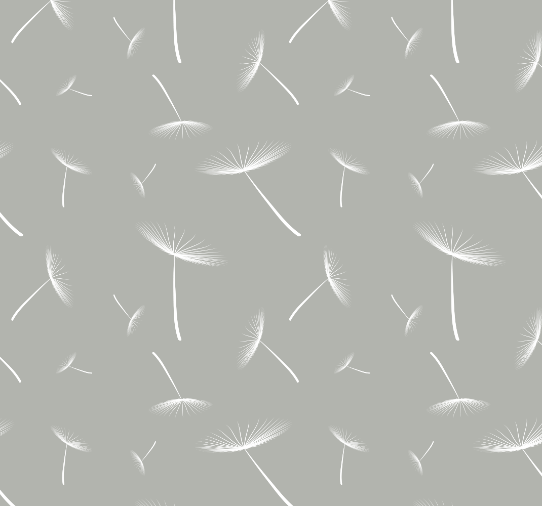Grey flowery lighter bedroom vinyl rug - TenStickers