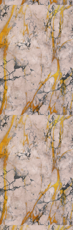 Bedroom vinyl rug in warm gold marble - TenStickers