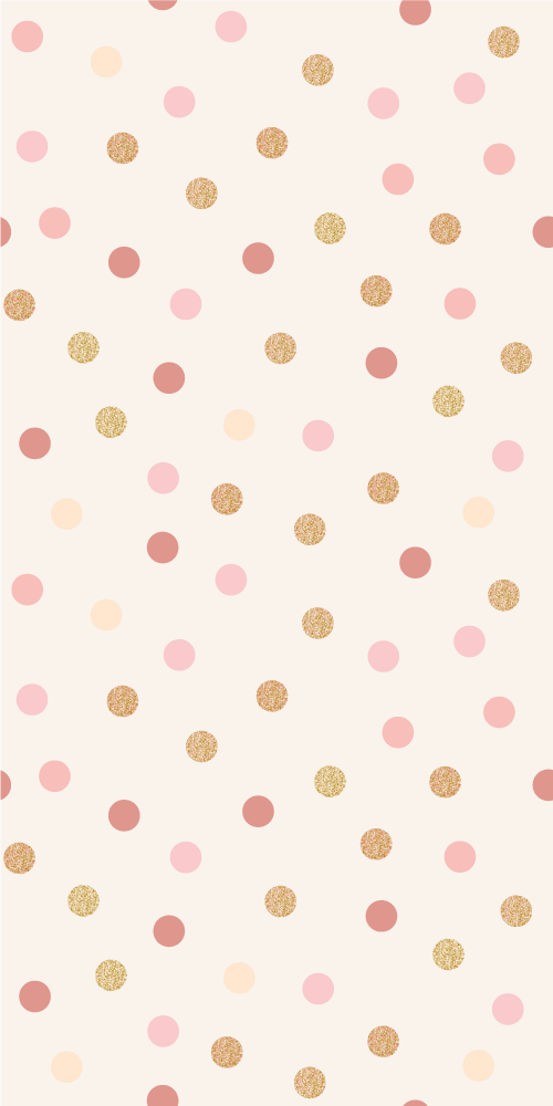 Bedroom vinyl rug in light pink dot pattern - TenStickers