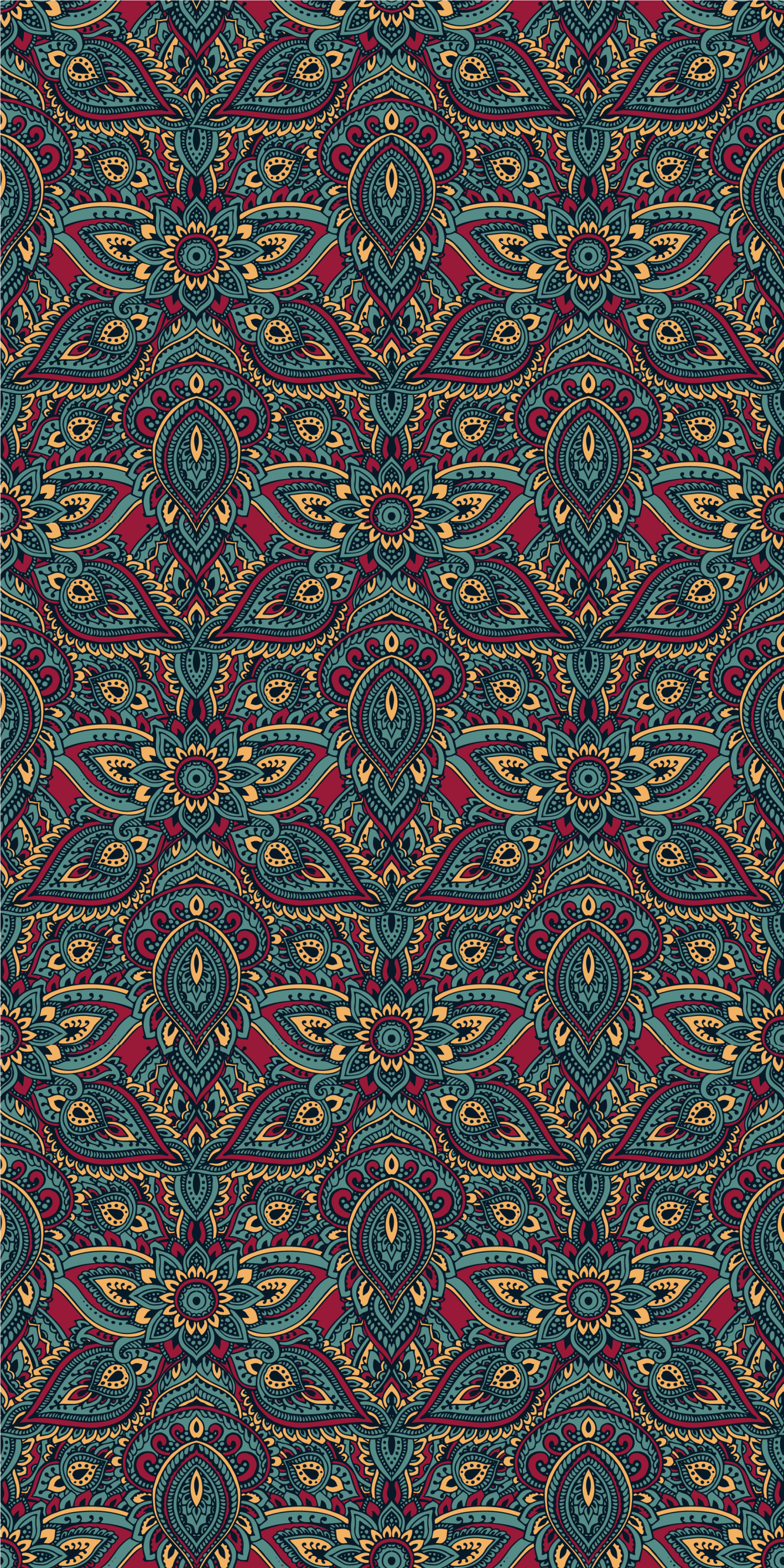 Bedroom vinyl rug with native american pattern - TenStickers