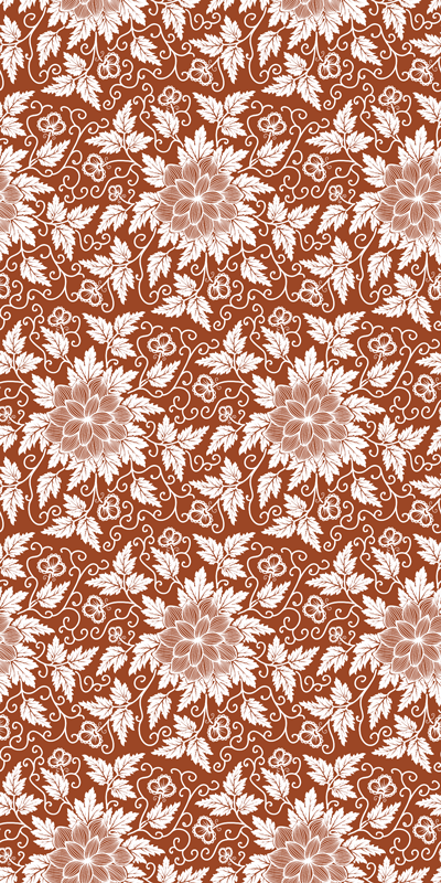 Nature vinyl rug botanical design creation - TenStickers