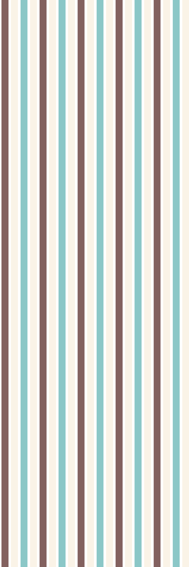 Bedroom vinyl rug in retro blue and white pattern - TenStickers