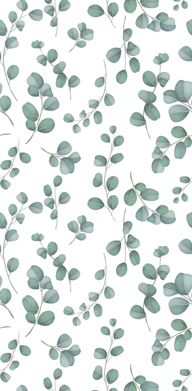 Bedroom vinyl rug elegant seamless floral design - TenStickers