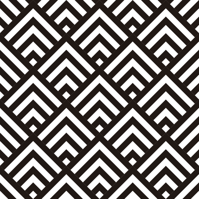 Geometric vinyl rug with diamonds - TenStickers