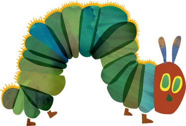Kids vinyl rug the always hungry caterpillar - TenStickers