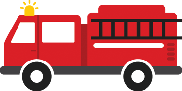 Kids vinyl rug fire truck - TenStickers