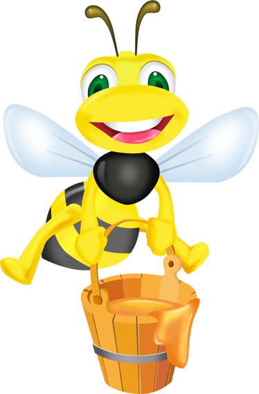 Kids vinyl rug honey bee sticker - TenStickers