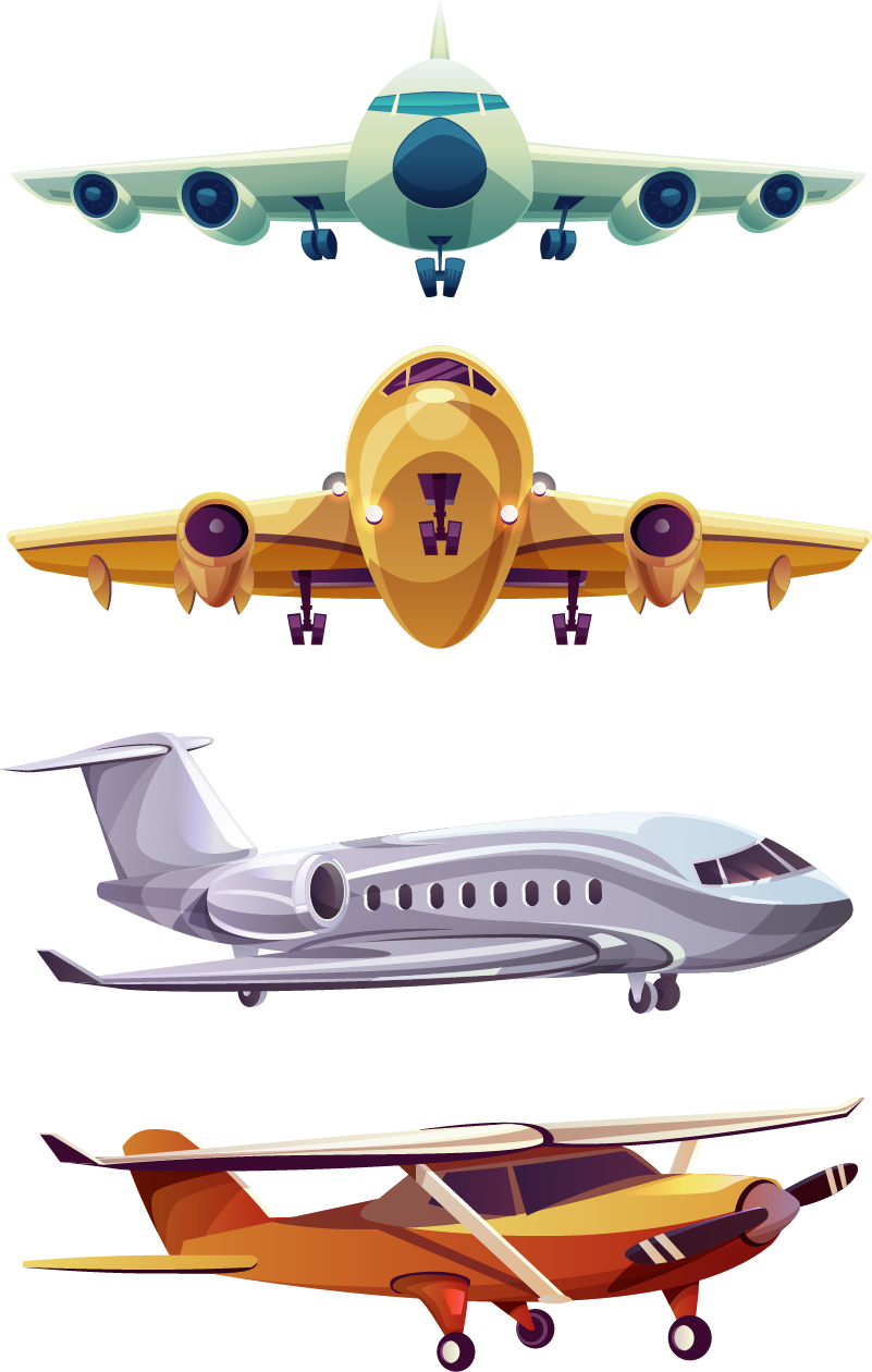 Kids vinyl rug front plane pack - TenStickers