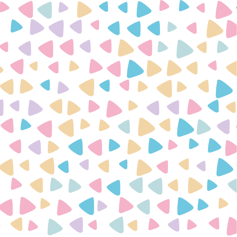 Kids vinyl rug pastel colors pattern - TenStickers