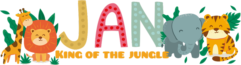 Kids vinyl rug jungle king - TenStickers