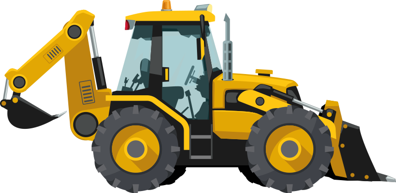 Kids vinyl rug realistic tractor design - TenStickers