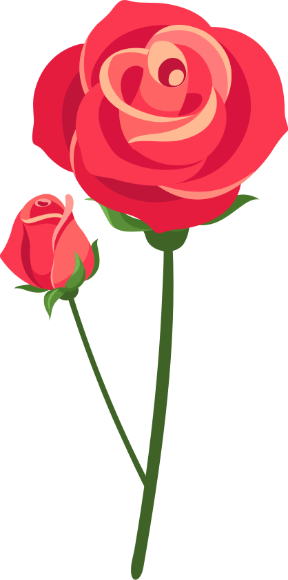 Bedroom vinyl rug with 3d rose design - TenStickers