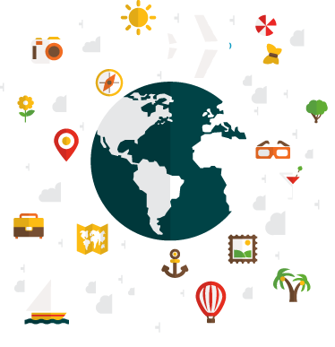 Bedroom vinyl rug wanderlust globe - TenStickers
