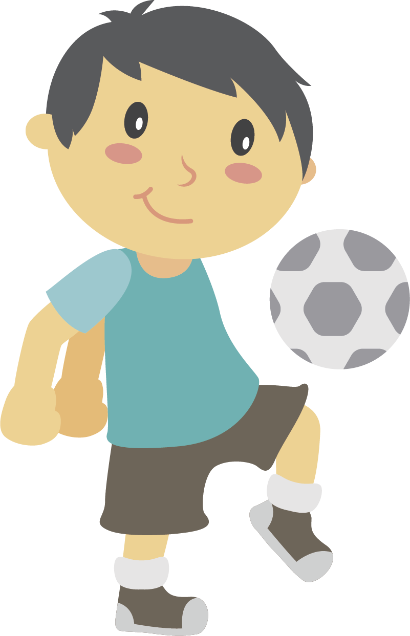 Kids vinyl rug playing football - TenStickers