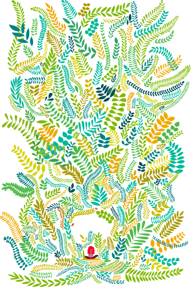 Kids vinyl rug beautiful fantasy reading vinyl - TenStickers