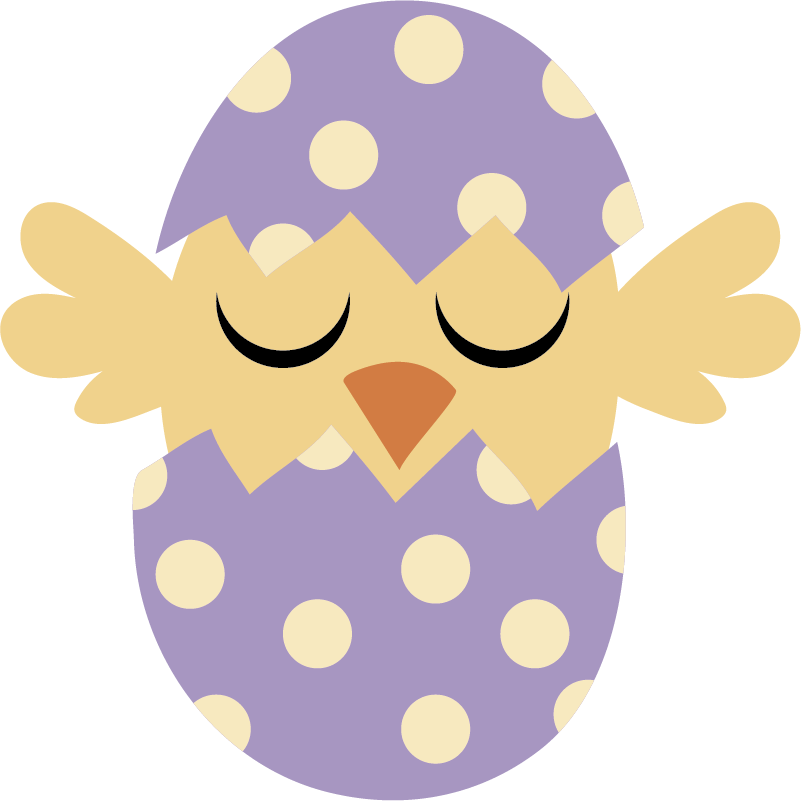 Kids vinyl rug easter bird - TenStickers