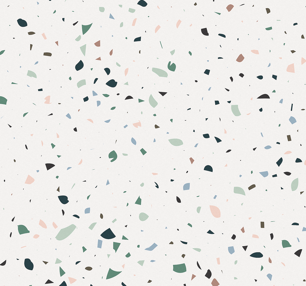 Bathroom vinyl rug in white terrazzo - TenStickers