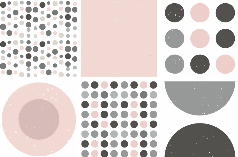 Bathroom vinyl rug in scandinavian rebekka design - TenStickers