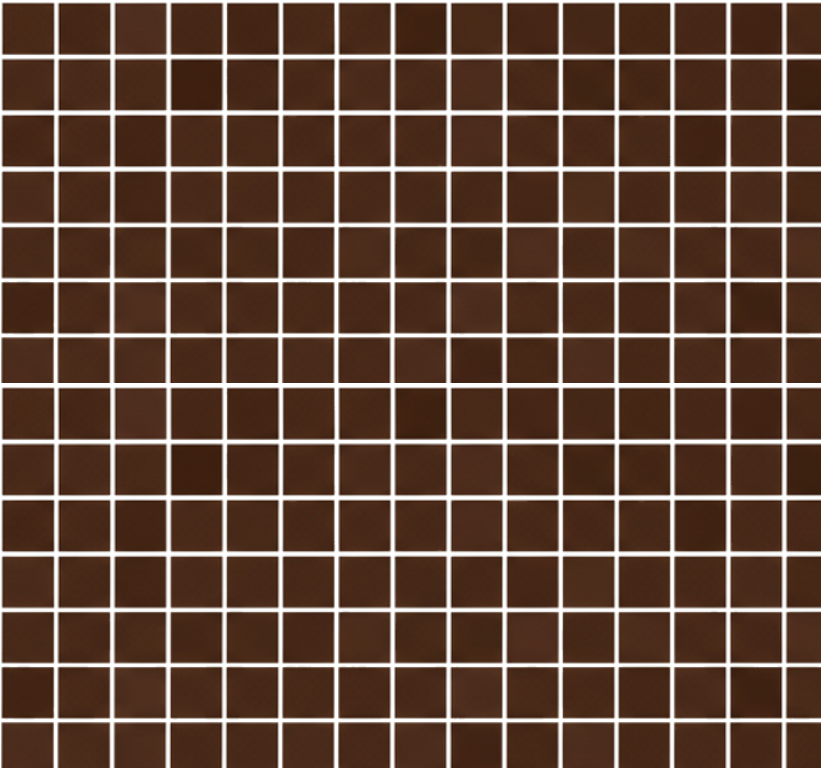 Bathroom vinyl rug mini chocolate brown mosaics - TenStickers