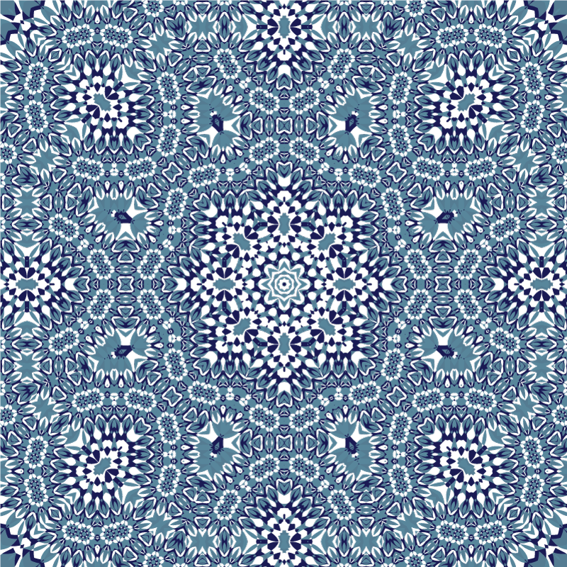 Kitchen vinyl rug mosaic mandala design - TenStickers