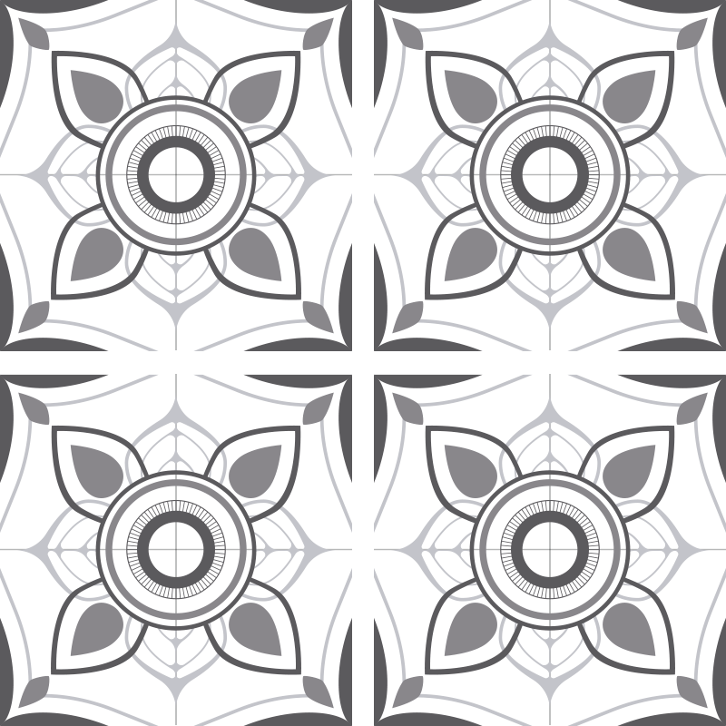 Kitchen vinyl rug portuguese tiles sticker simple - TenStickers