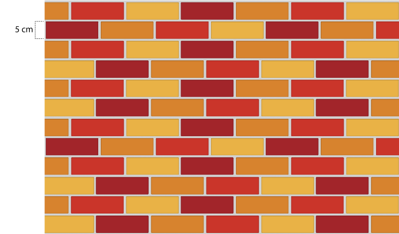 Kitchen vinyl rug in warm tone bricks - TenStickers