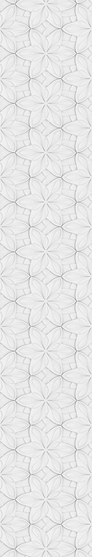 Kitchen vinyl rug with minimalistic floral hexagons - TenStickers
