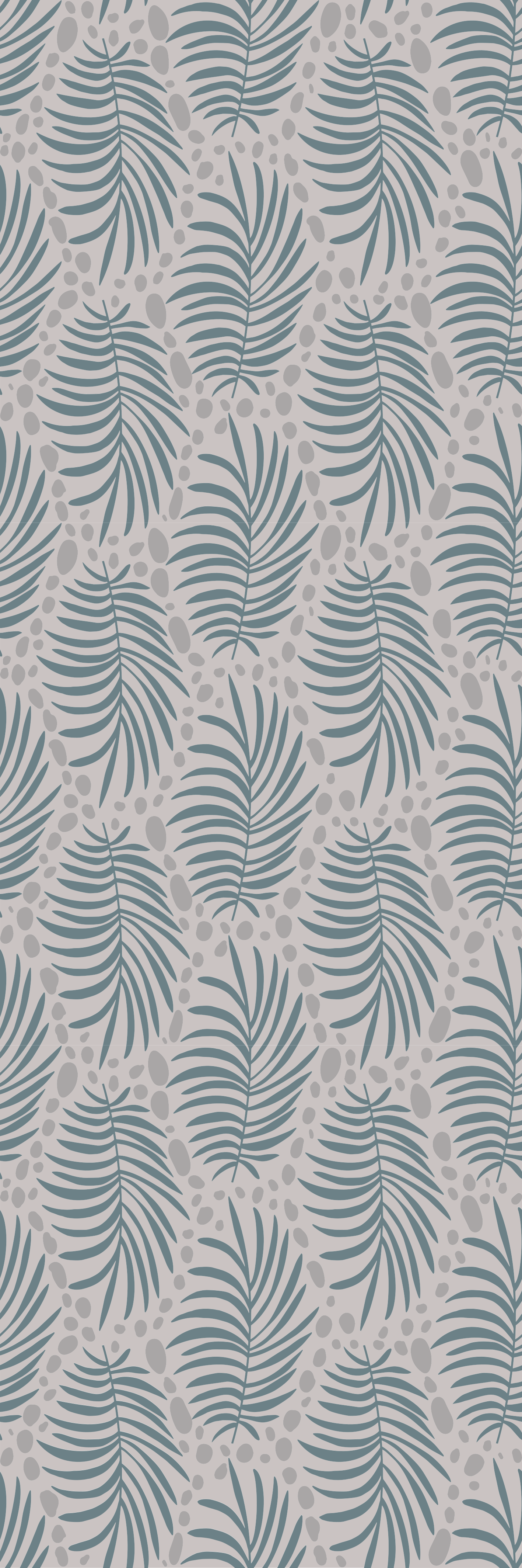 Bedroom vinyl rug in tropical blue hamptons pattern - TenStickers