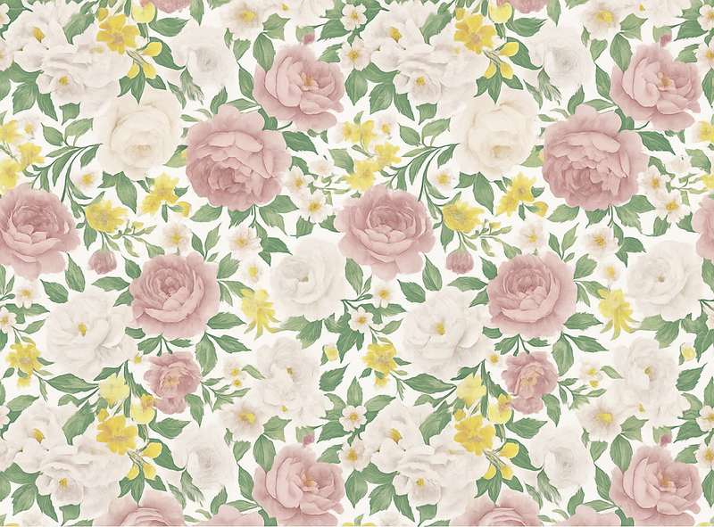 Bedroom vinyl rug smoky mysterious botanical design - TenStickers