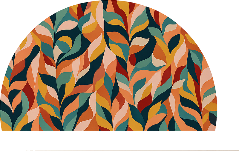 Bedroom vinyl rug in abstract jungle style - TenStickers