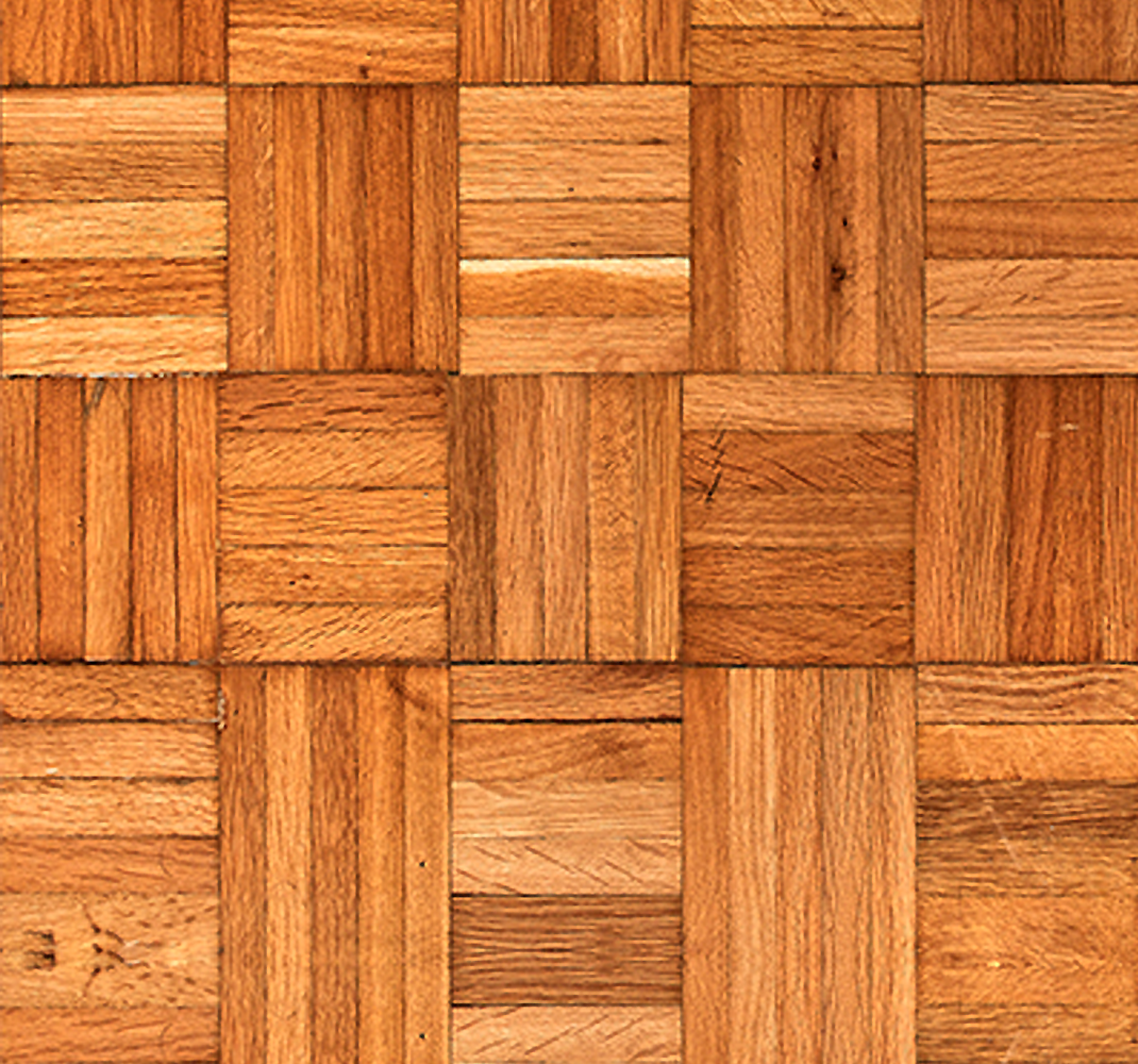 Office vinyl rug with wooden weave protection - TenStickers