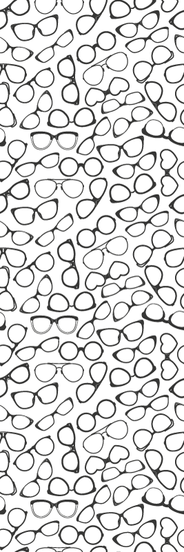 Office vinyl rug stylish sunglasses pattern - TenStickers