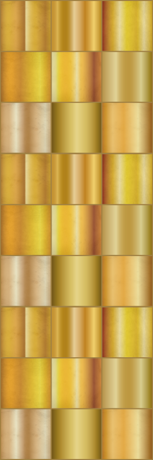 Office vinyl rug in gold yellow blocks - TenStickers