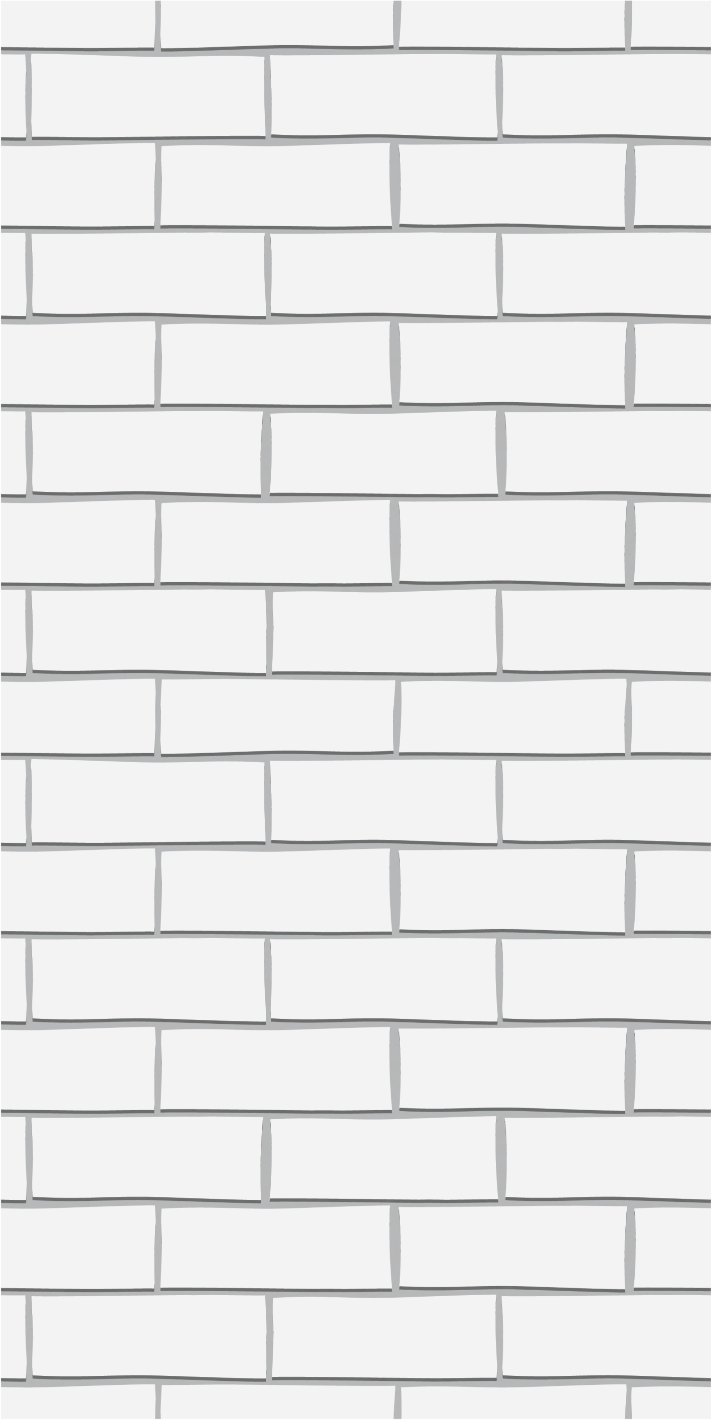 Bedroom vinyl rug white thick bricks - TenStickers