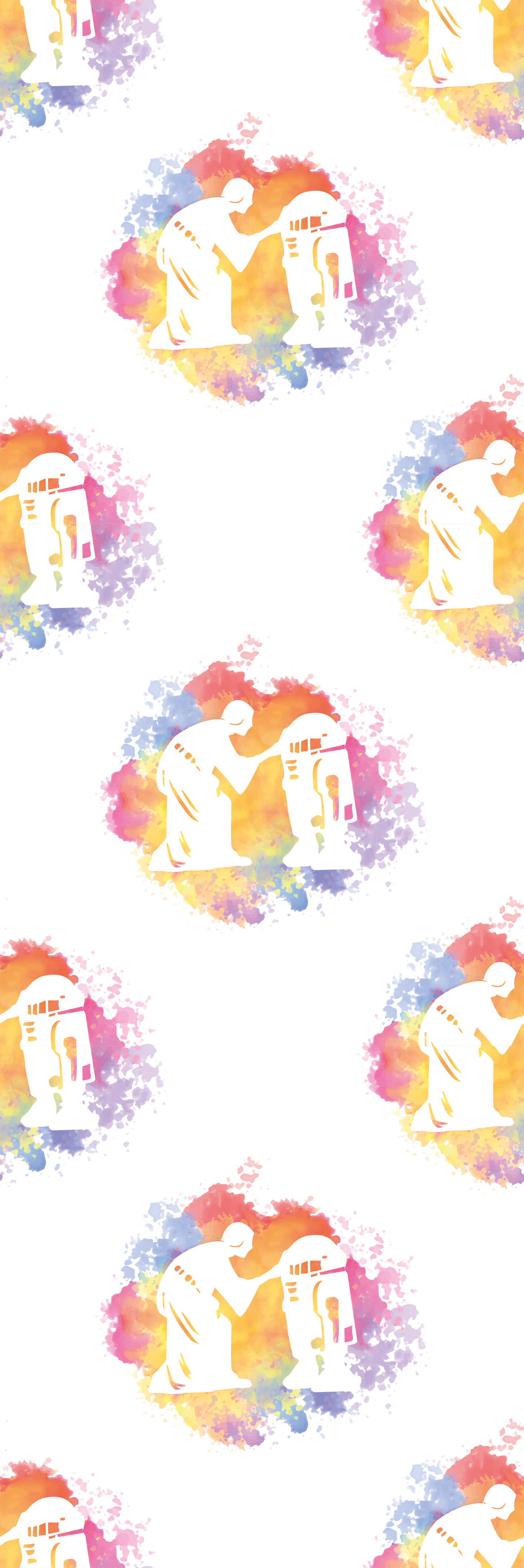 Bedroom vinyl rug with vibrant cosmic girl collage - TenStickers