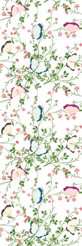 Fantasy watercolor bedroom vinyl rug - TenStickers