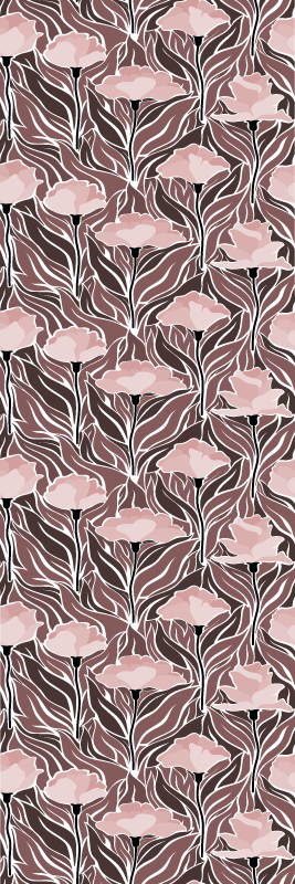 Vintage abstract pattern bedroom vinyl rug - TenStickers