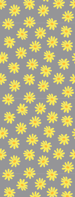 Bedroom vinyl rug in pantone calendula - TenStickers