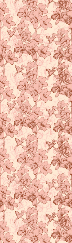 Bedroom vinyl rug vintage 3d flowers design - TenStickers