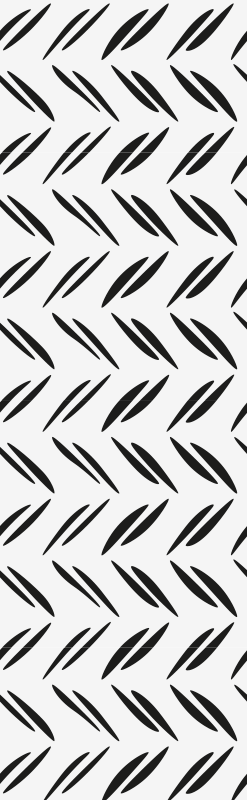 Bedroom vinyl rug with simple varied stripes - TenStickers