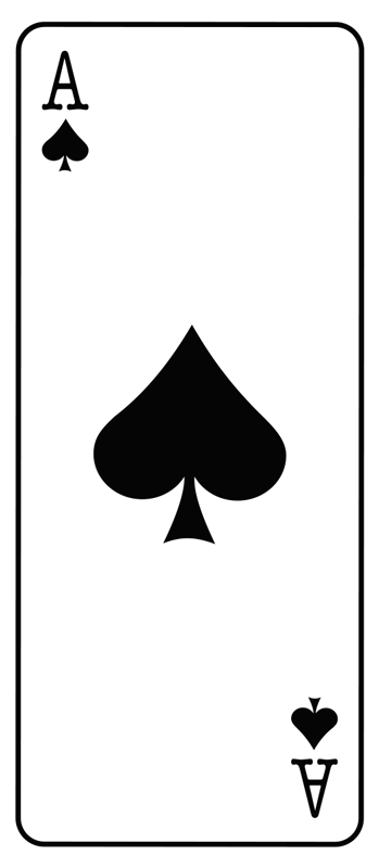 Bedroom vinyl rug ace of spades - TenStickers