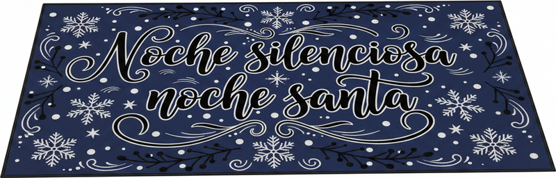 Bedroom vinyl rug silent night holy night - TenStickers