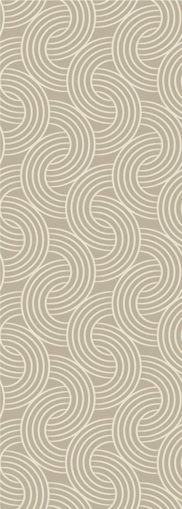 Scandinavian vinyl rug with beige minimalistic pattern - TenStickers