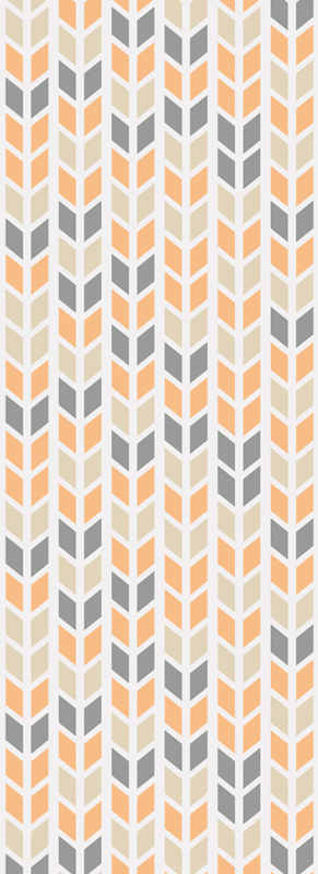 Scandinavian vinyl rug nordic geometric blooms - TenStickers