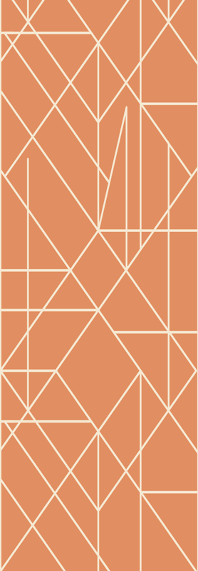 Scandinavian vinyl rug nordic geometric mosaic design - TenStickers
