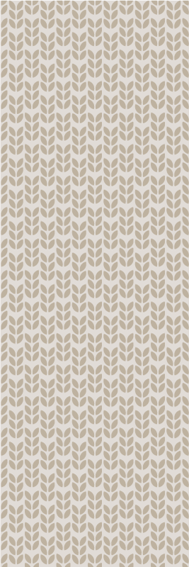 Scandinavian vinyl rug with subtle uneven stripes - TenStickers