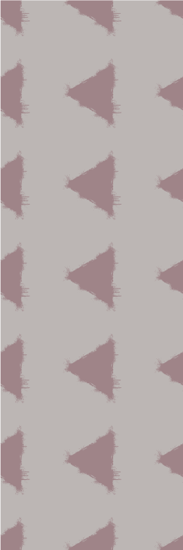 Scandinavian vinyl rug with beige geometric triangles - TenStickers