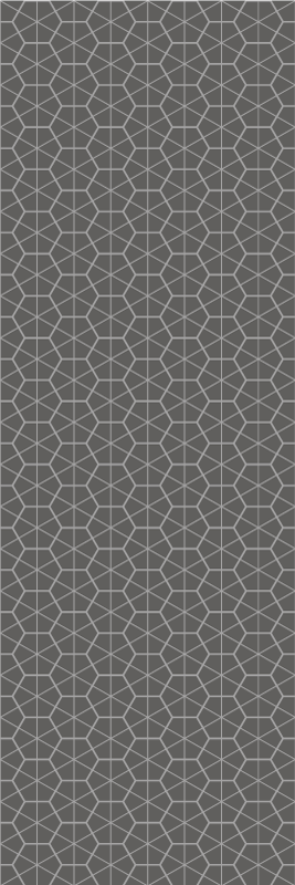 Scandinavian vinyl rug with minimal hexagon design - TenStickers