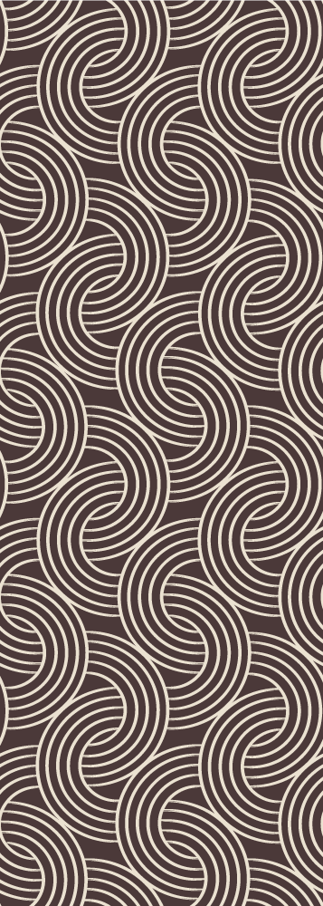 Scandinavian vinyl rug in minimalistic brown design - TenStickers